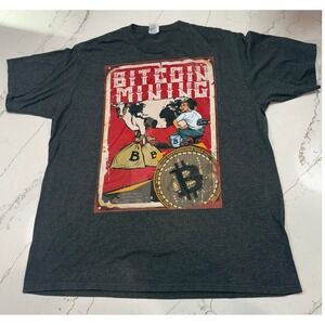 'Bitcon Mining' Unisex Short Sleeve T-Shirt, Size XL
